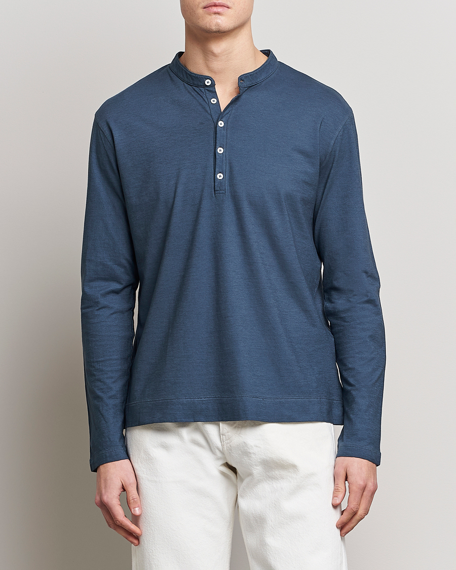 Hombres | Jerséis y prendas de punto | Massimo Alba | Hawai Watercolor Henley Moon Rock