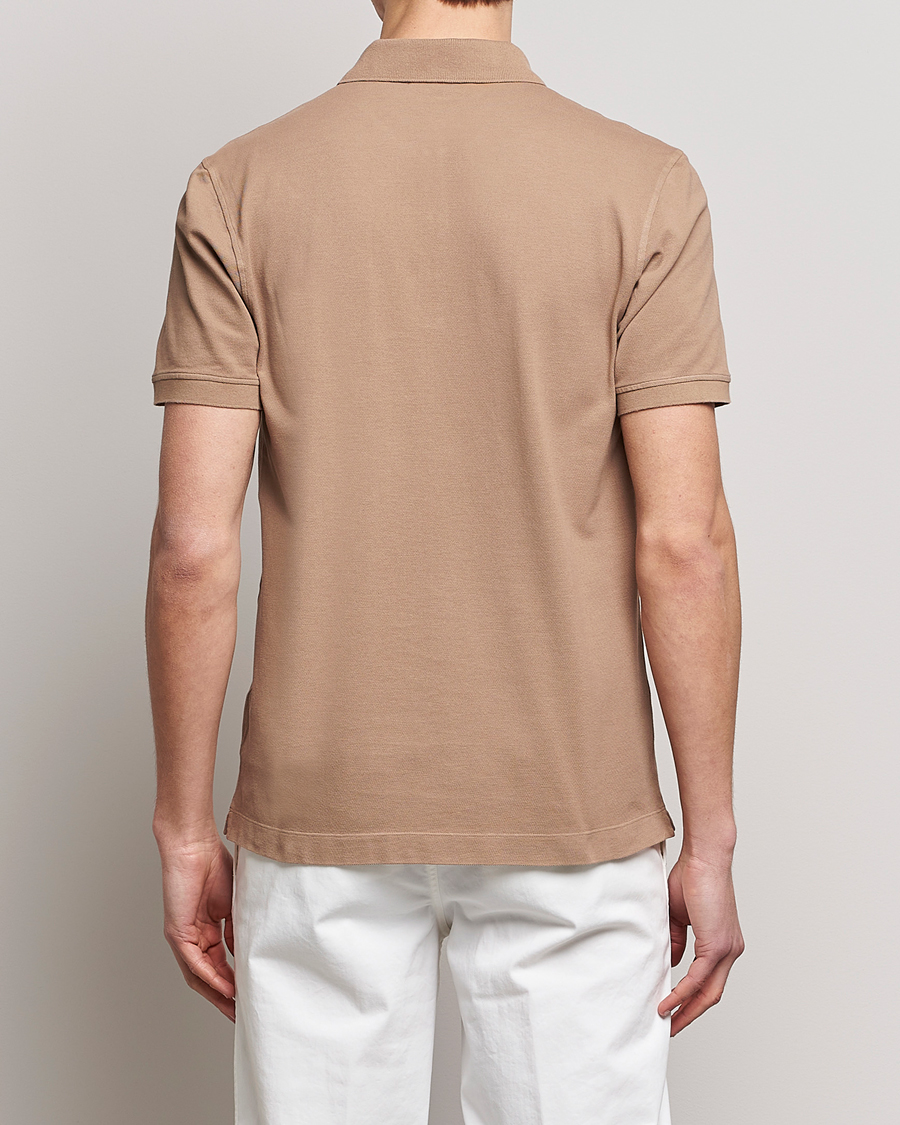 Hombres | Polos | Piacenza Cashmere | Portofino Short Sleeve Polo Beige