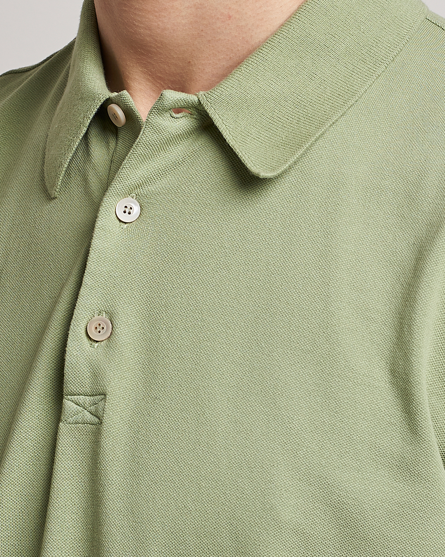 Hombres | Polos | Piacenza Cashmere | Portofino Short Sleeve Polo Mint