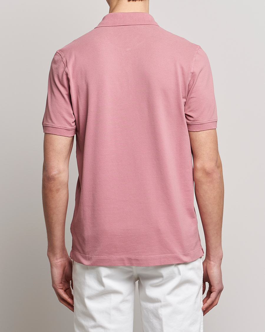 Hombres | Polos | Piacenza Cashmere | Portofino Short Sleeve Polo Rosa
