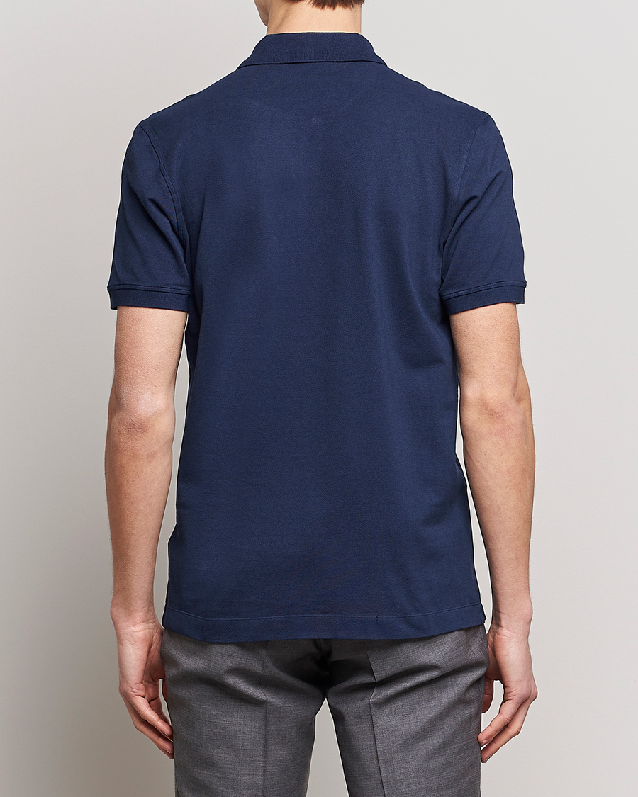 Hombres | Polos | Piacenza Cashmere | Portofino Short Sleeve Polo Navy
