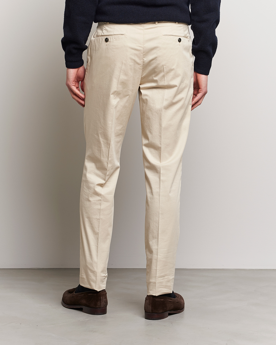 Hombres | Pantalones | PT01 | Gentleman Fit Cotton Stretch Chinos Light Beige