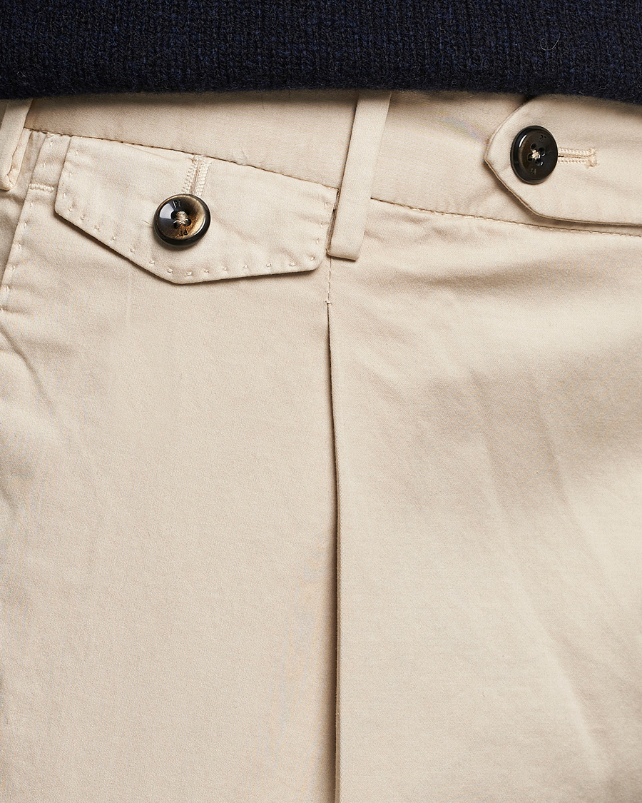 Hombres | Pantalones | PT01 | Gentleman Fit Cotton Stretch Chinos Light Beige
