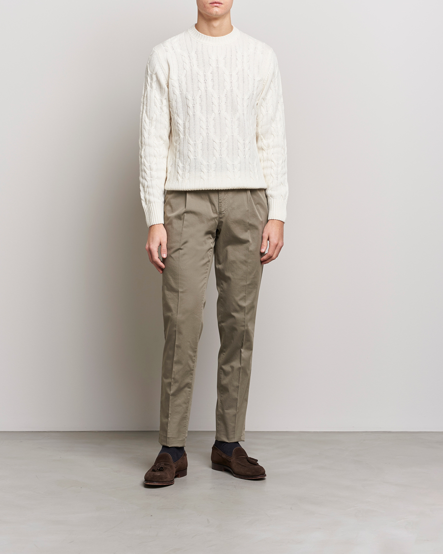 Hombres | Pantalones | PT01 | Gentleman Fit Cotton Stretch Chinos Taupe