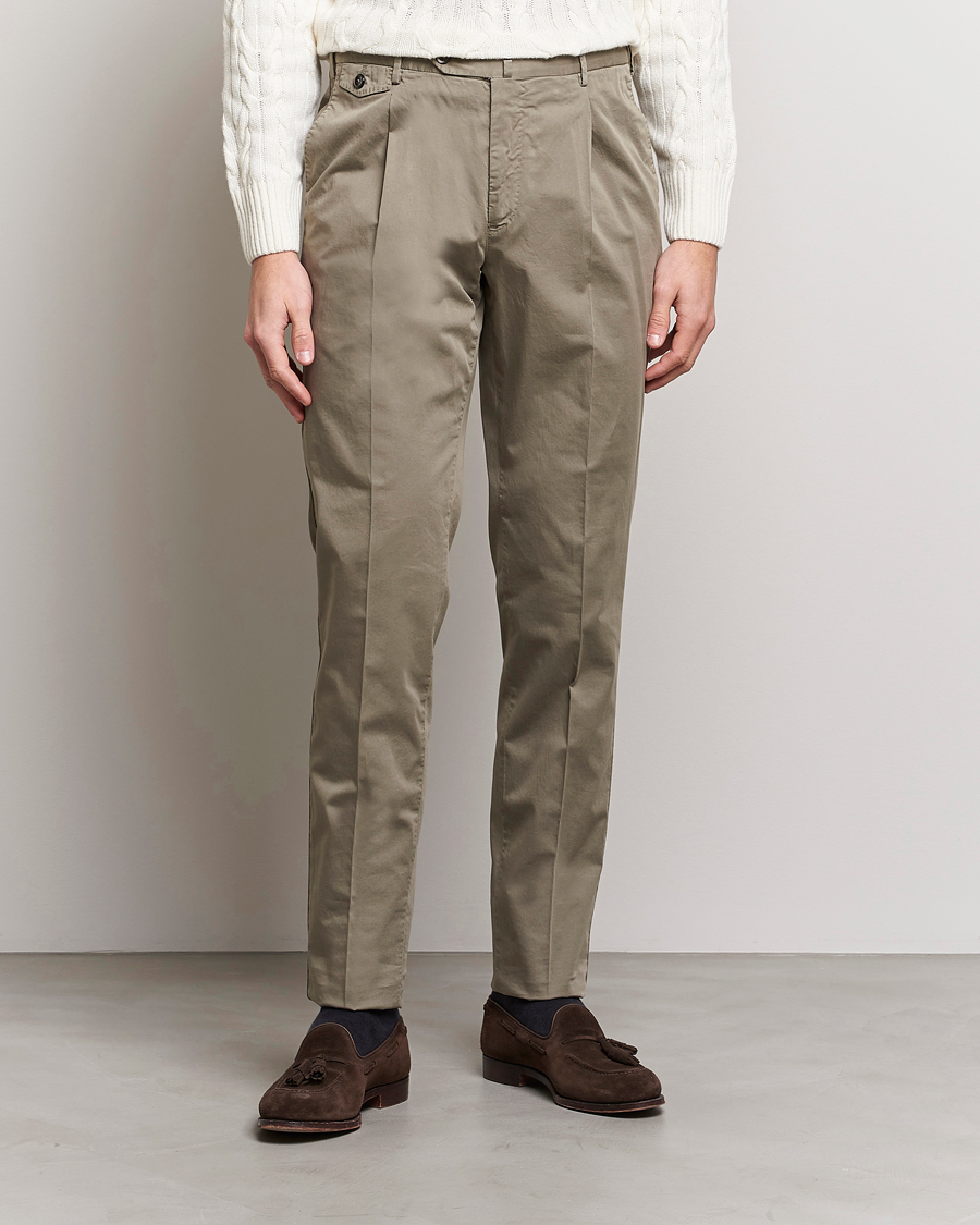 Hombres | Pantalones | PT01 | Gentleman Fit Cotton Stretch Chinos Taupe