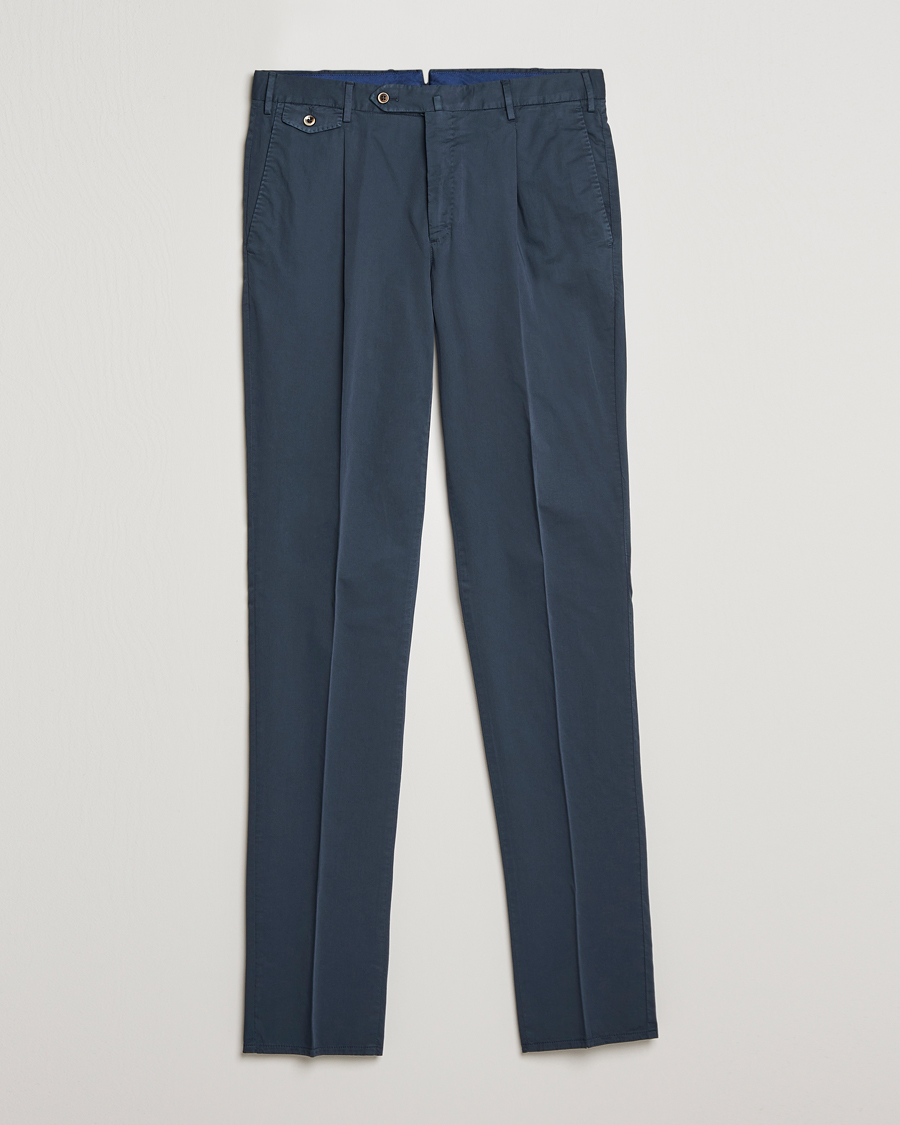 Hombres | Pantalones | PT01 | Gentleman Fit Cotton Stretch Chinos Navy