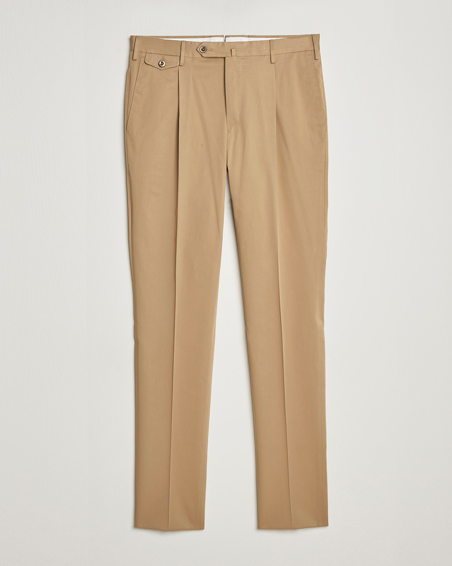Hombres | Pantalones | PT01 | Gentleman Fit Silkochino Trousers Beige