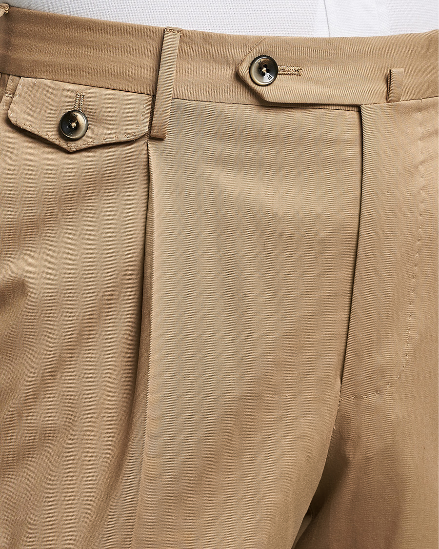 Hombres | Pantalones | PT01 | Gentleman Fit Silkochino Trousers Beige