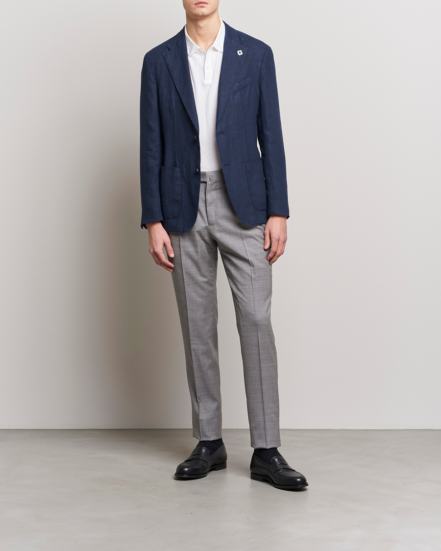 Hombres | Pantalones | PT01 | Gentleman Fit Wool Trousers Light Grey