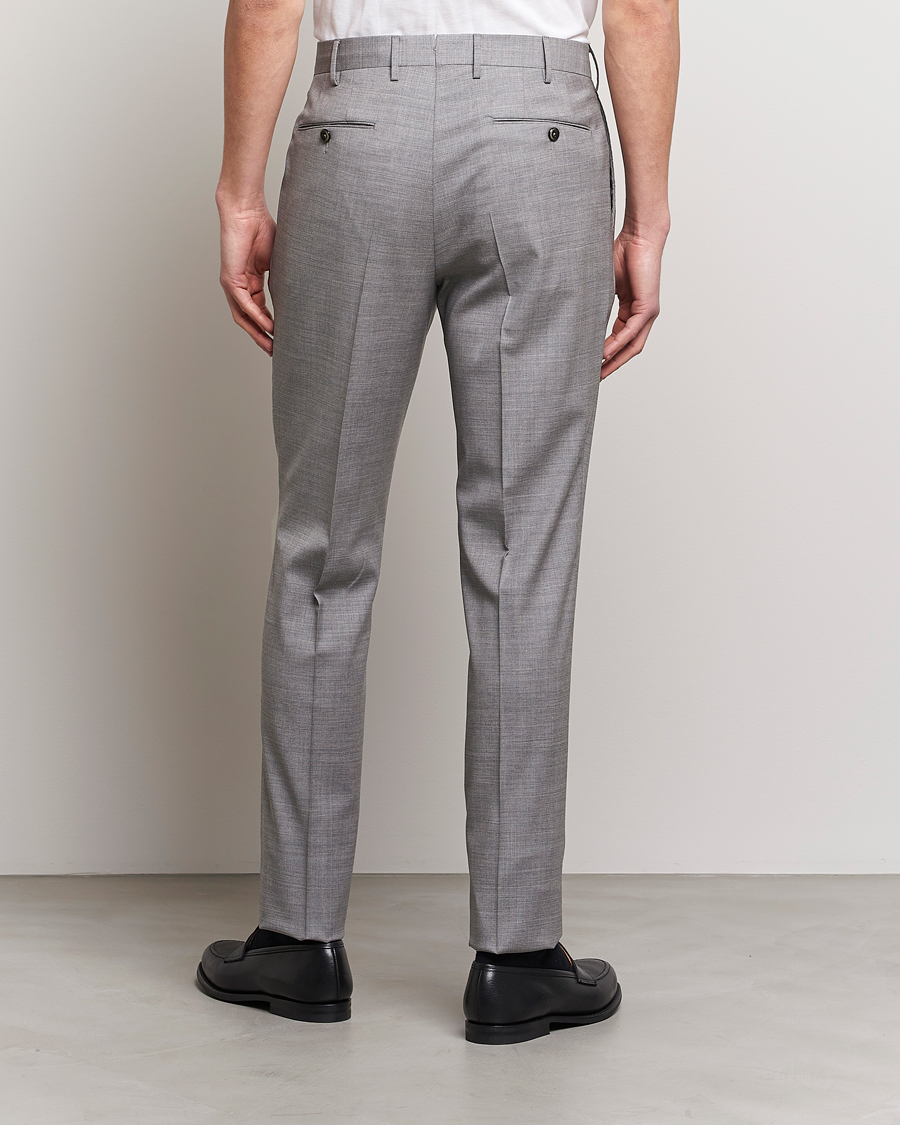 Hombres | Pantalones | PT01 | Gentleman Fit Wool Trousers Light Grey