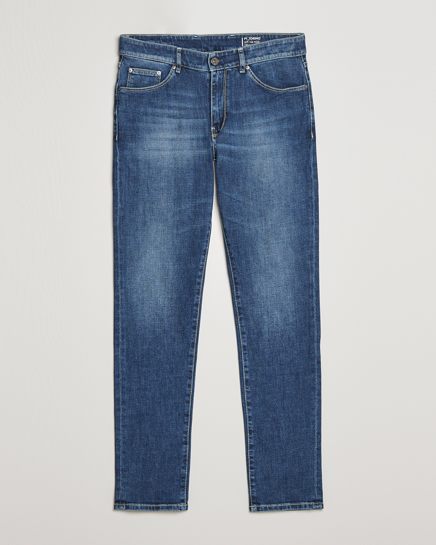 Hombres | Vaqueros | PT01 | Slim Fit Stretch Jeans Medium Blue Wash