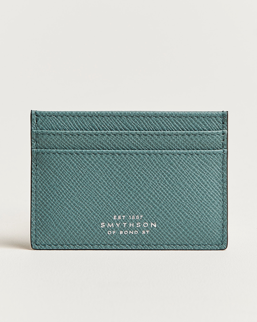 Hombres | Smythson Panama Flat Cardholder Dark Teal | Smythson | Panama Flat Cardholder Dark Teal
