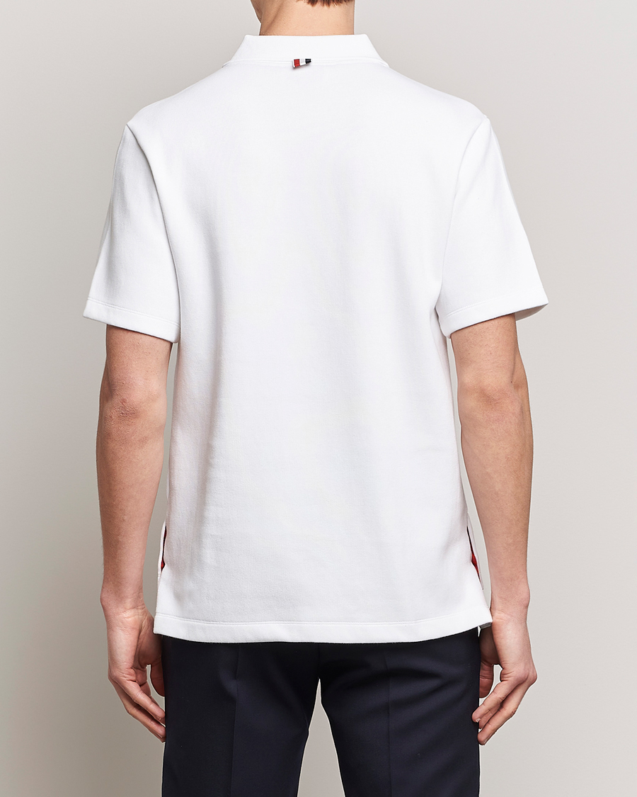 Hombres | Polos | Thom Browne | Short Sleeve Pocket Polo White