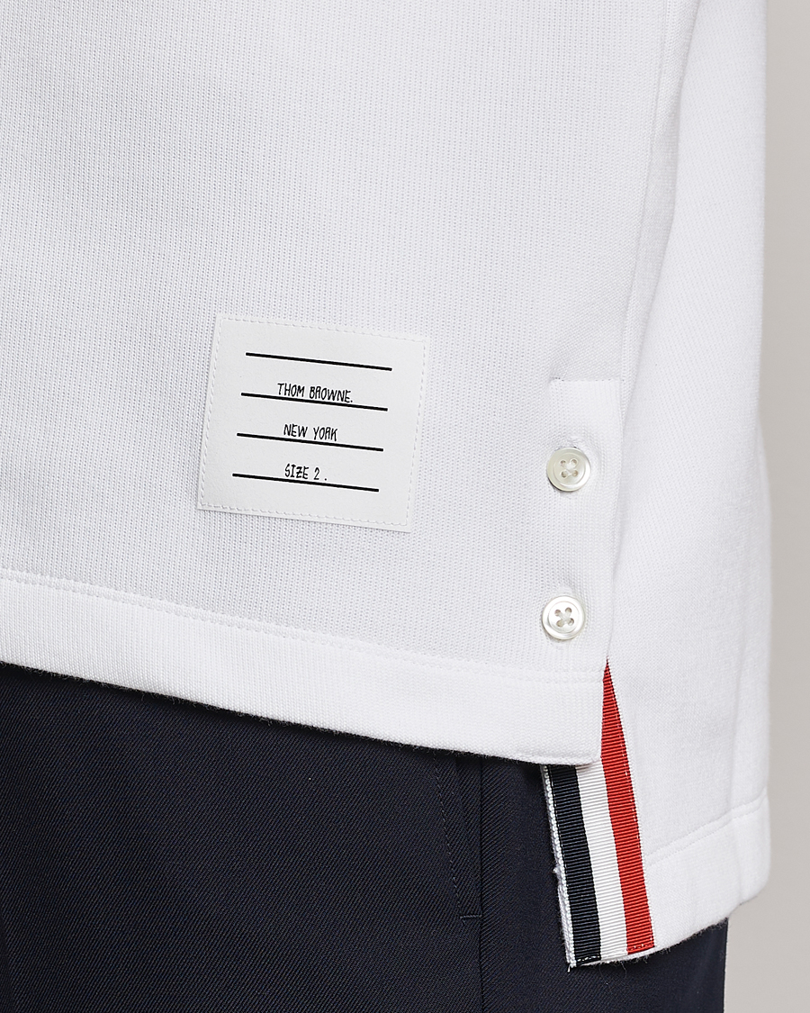 Hombres | Polos | Thom Browne | Short Sleeve Pocket Polo White