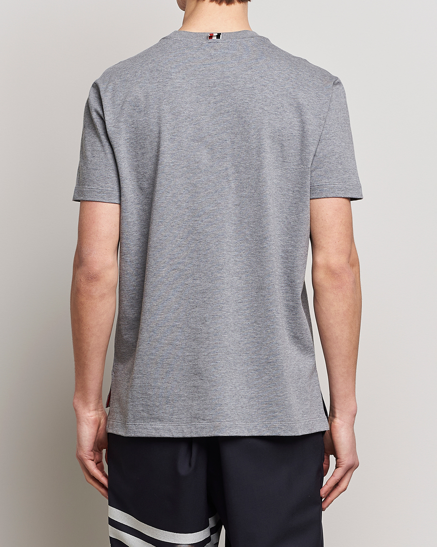 Hombres | Camisetas | Thom Browne | Anchor Embroidered T-Shirt Light Grey