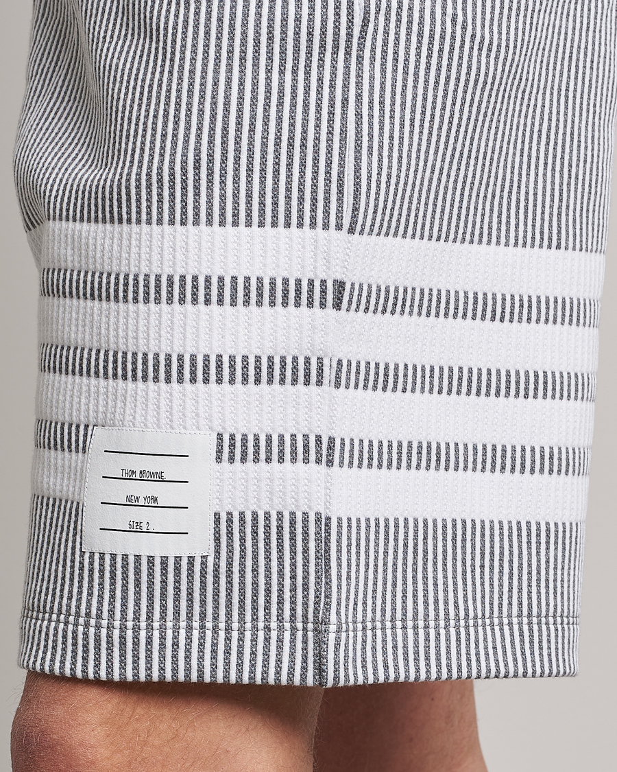 Hombres | Pantalones cortos | Thom Browne | Seersucker Loopback Shorts Light Grey