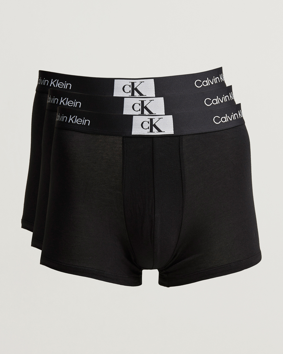 Hombres | Ropa interior y calcetines | Calvin Klein | Cotton Stretch Trunk 3-pack Black