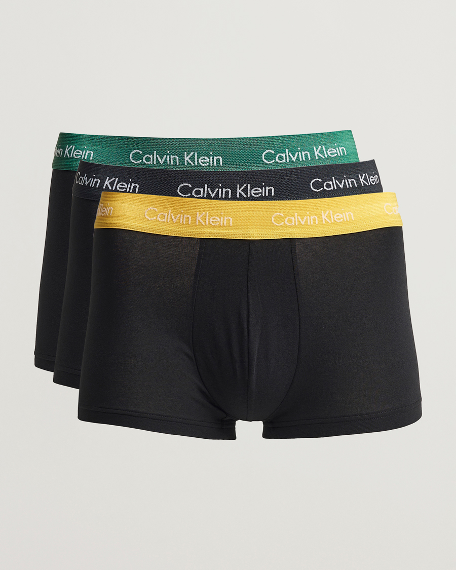 Hombres | Ropa interior y calcetines | Calvin Klein | Cotton Stretch Trunk 3-Pack Black