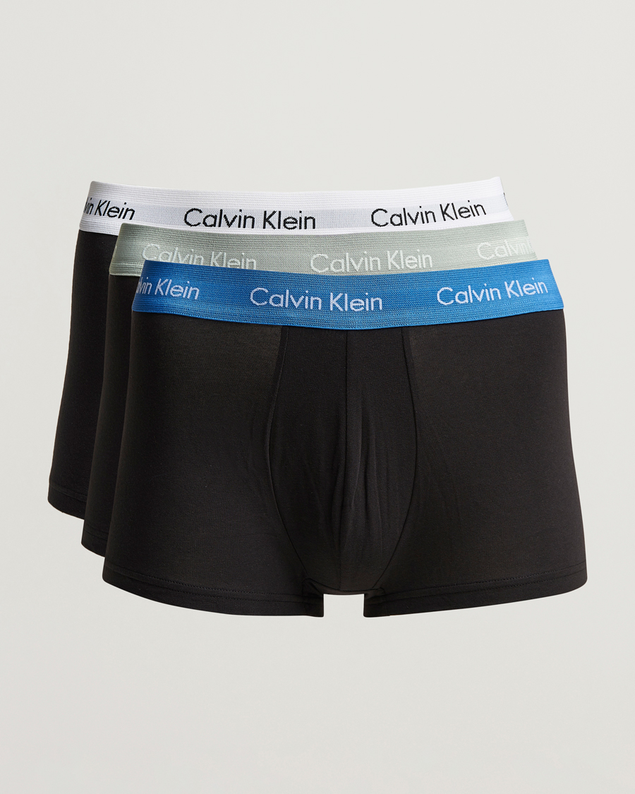 Hombres | Ropa interior y calcetines | Calvin Klein | Cotton Stretch Trunk 3-Pack Black