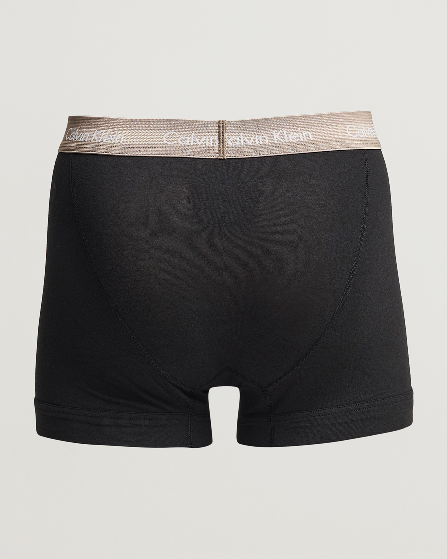 Hombres | Ropa interior y calcetines | Calvin Klein | Cotton Stretch Trunk 3-Pack Black