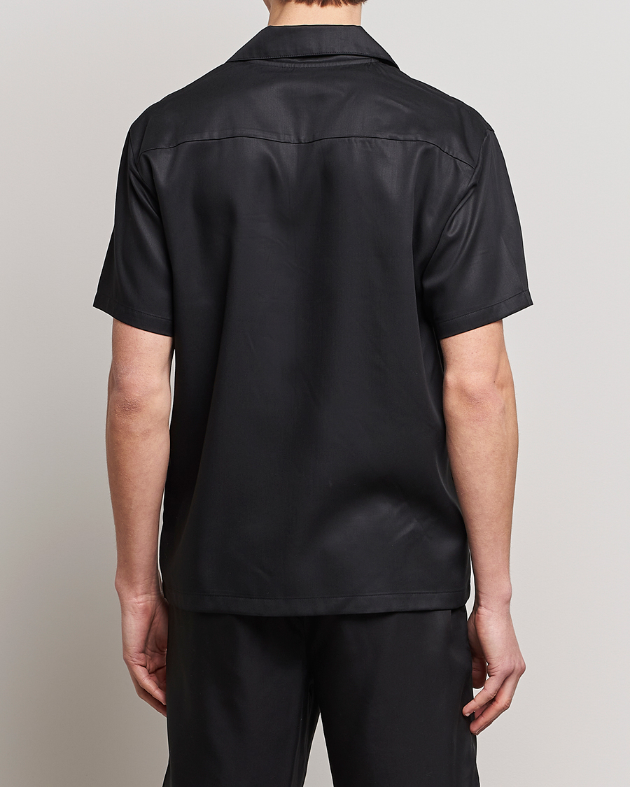 Hombres | Camisas | Calvin Klein | Lyocell Short Sleeve Loungewear Shirt Black