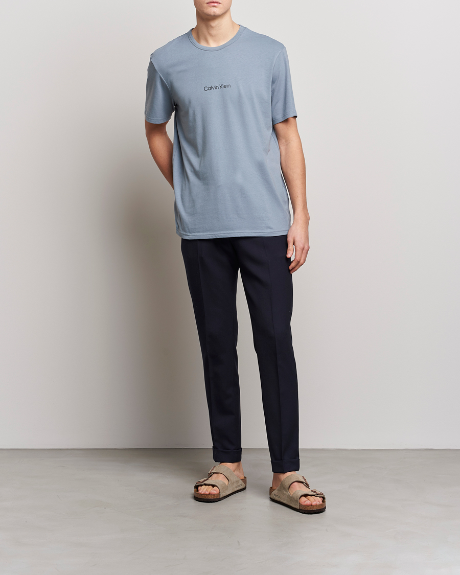 Hombres | Camisetas | Calvin Klein | Logo Crew Neck Loungewear T-Shirt Beloved Blue