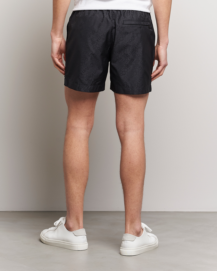 Hombres | Bañadores | Calvin Klein | Tailored Monogram Swimshorts Black