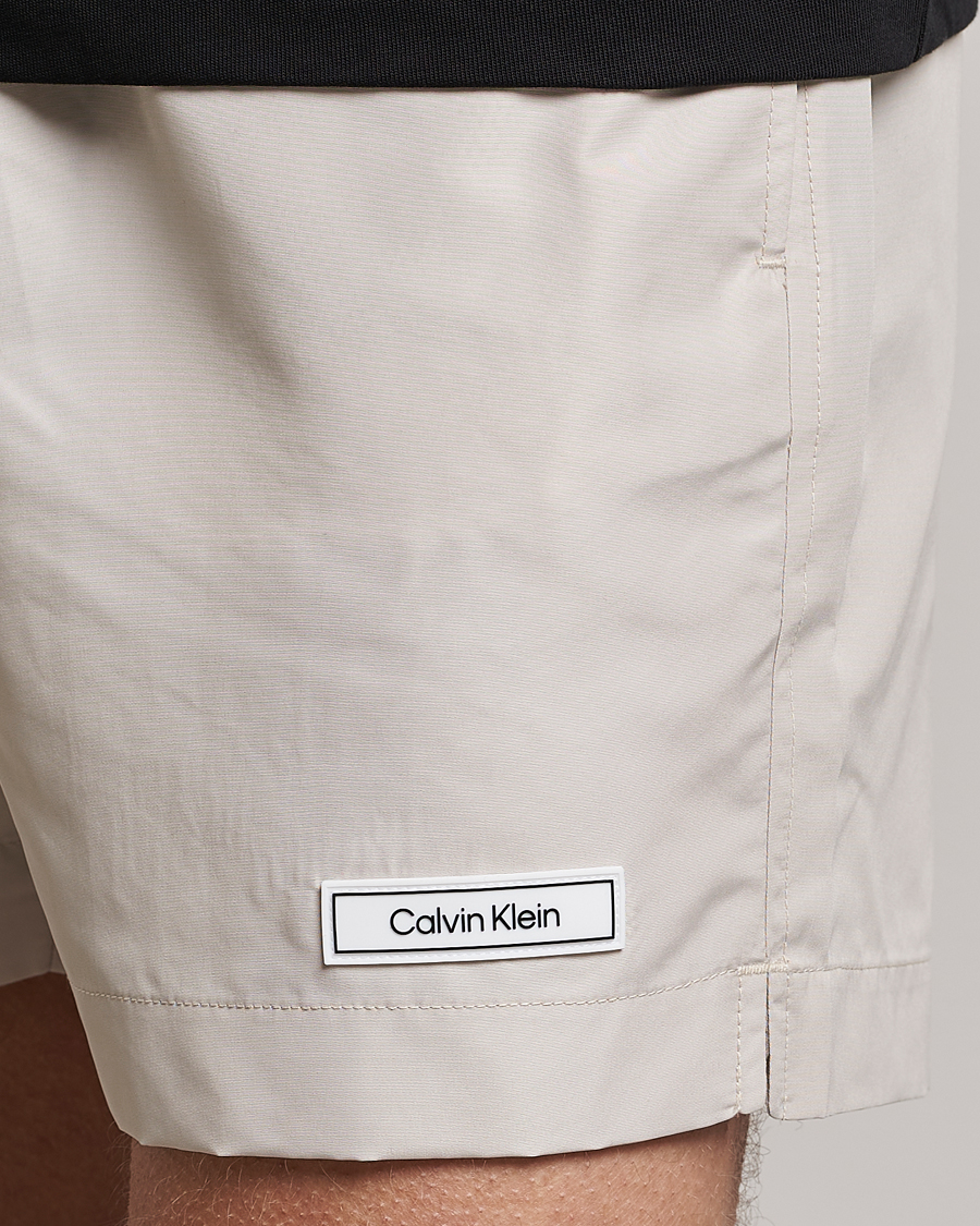Hombres | Bañadores | Calvin Klein | Logo Drawstring Swimshorts Stony Beige
