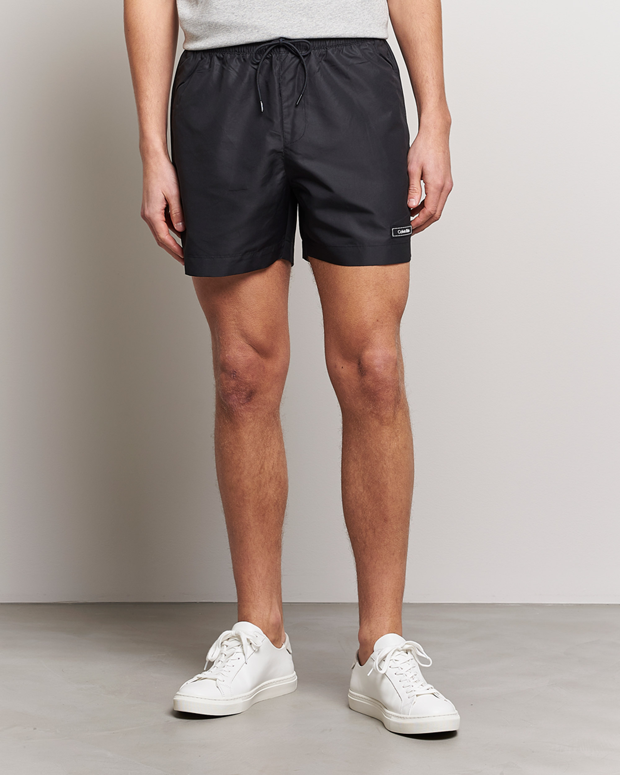 Hombres | Bañadores | Calvin Klein | Logo Drawstring Swimshorts Black