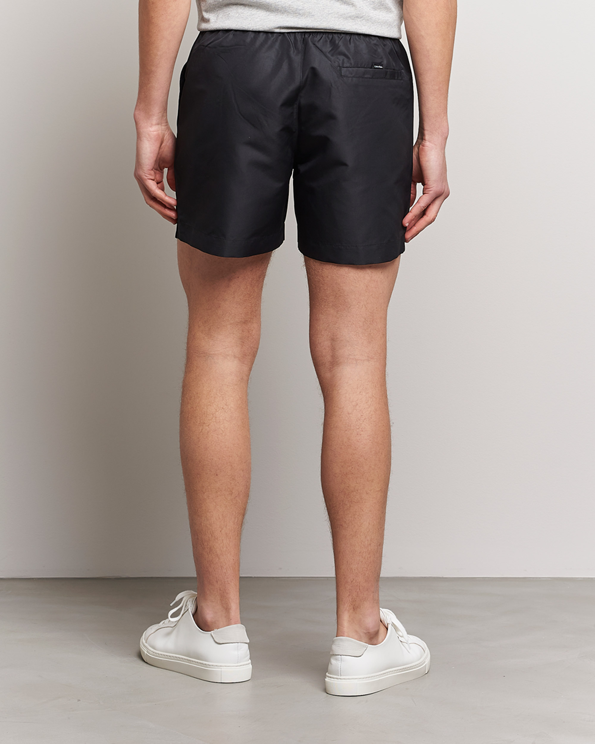 Hombres | Bañadores | Calvin Klein | Logo Drawstring Swimshorts Black
