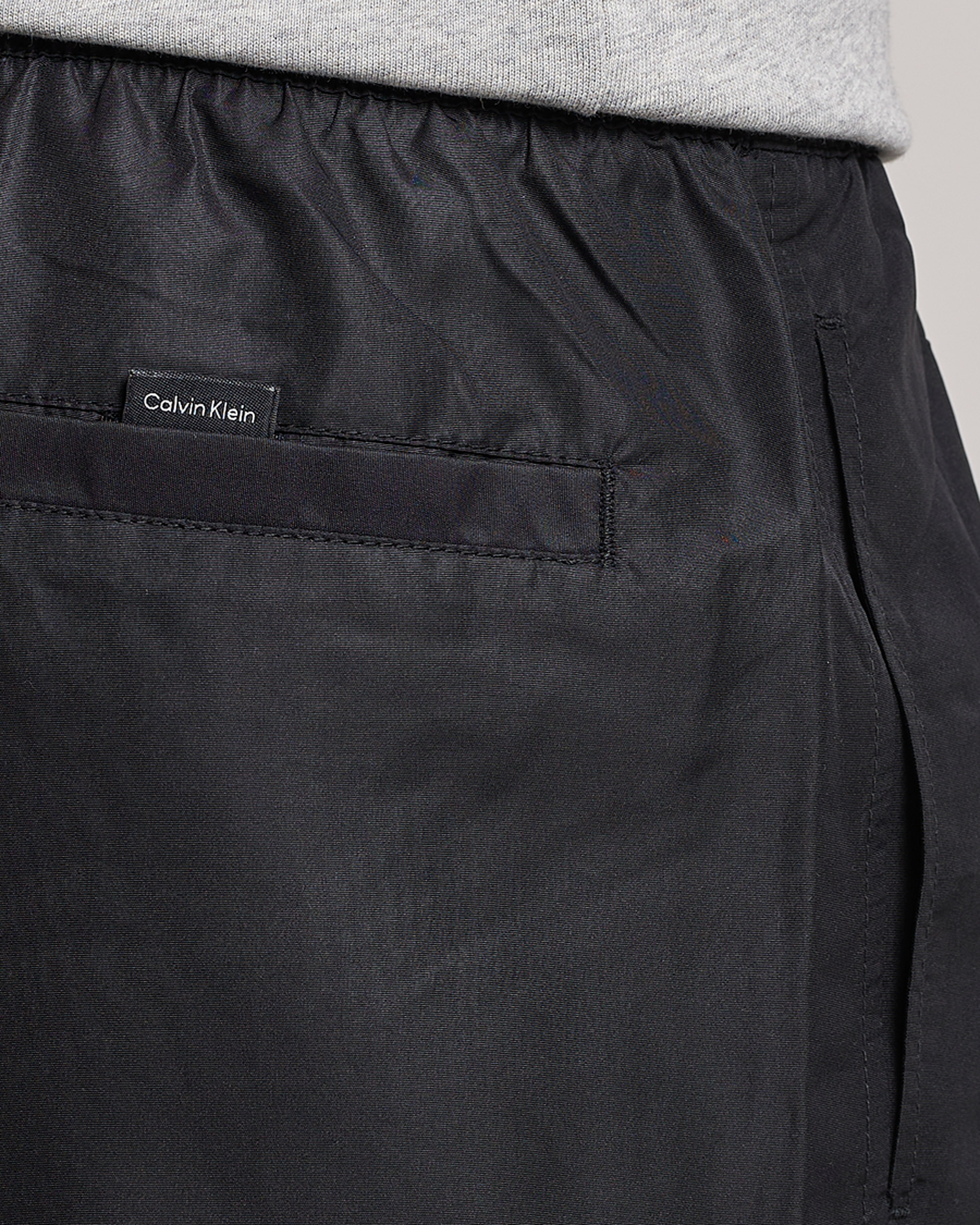 Hombres | Bañadores | Calvin Klein | Logo Drawstring Swimshorts Black