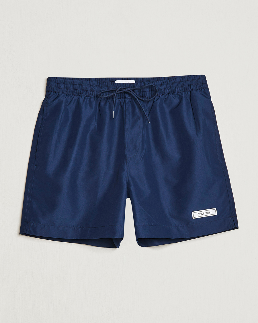 Hombres | Bañadores | Calvin Klein | Logo Drawstring Swimshorts Navy Iris