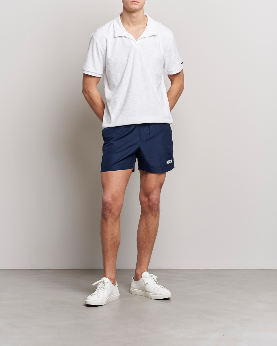 Hombres | Bañadores | Calvin Klein | Logo Drawstring Swimshorts Navy Iris