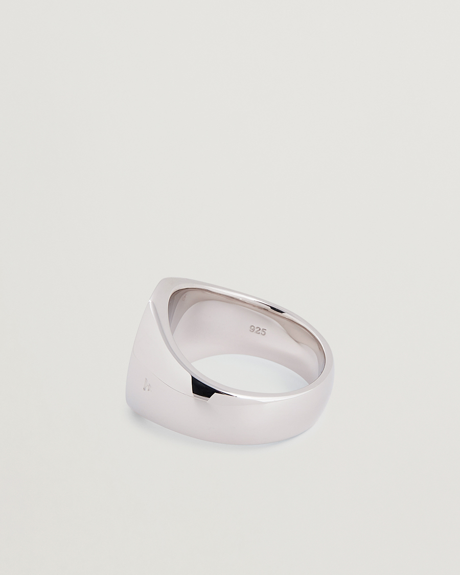 Hombres | Joyas | Tom Wood | Oval Polished Ring Silver