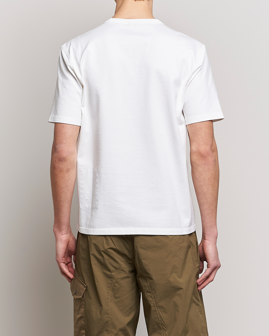 Hombres | Camisetas | Ten c | Garment Dyed Cotton Jersey T-Shirt White