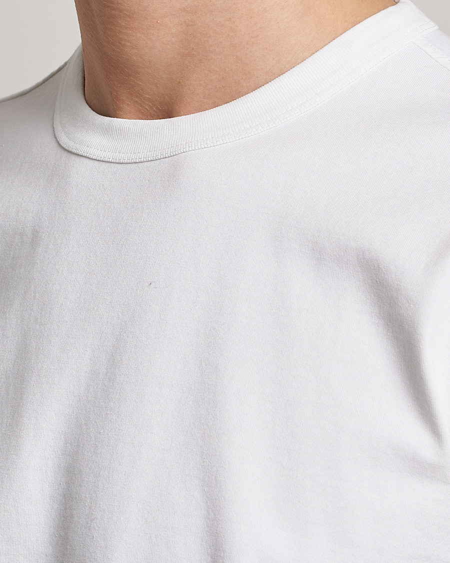 Hombres | Camisetas | Ten c | Garment Dyed Cotton Jersey T-Shirt White