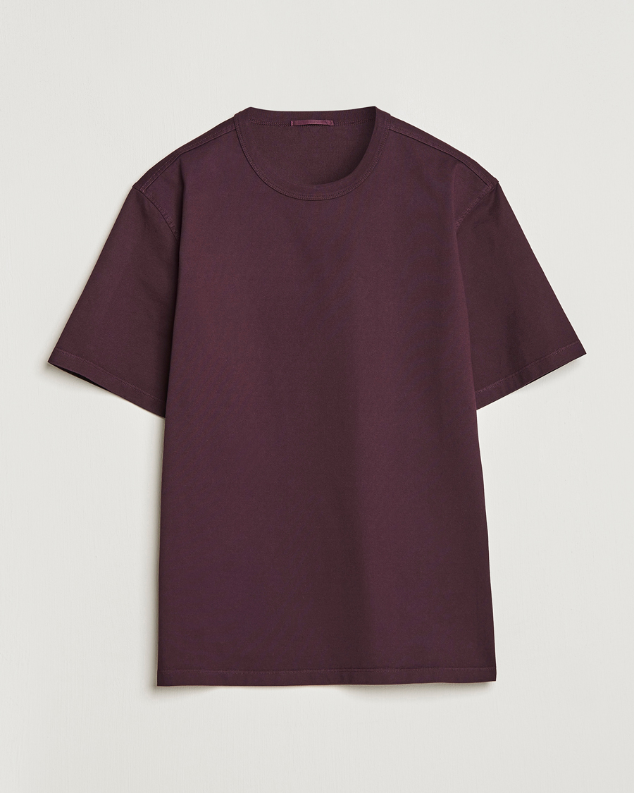 Hombres | Camisetas | Ten c | Garment Dyed Cotton Jersey T-Shirt Blackberry