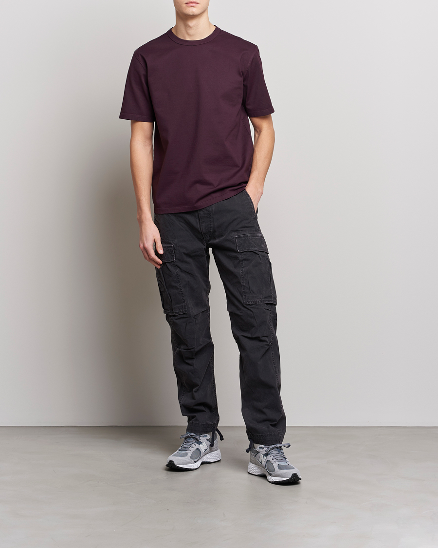 Hombres | Camisetas | Ten c | Garment Dyed Cotton Jersey T-Shirt Blackberry
