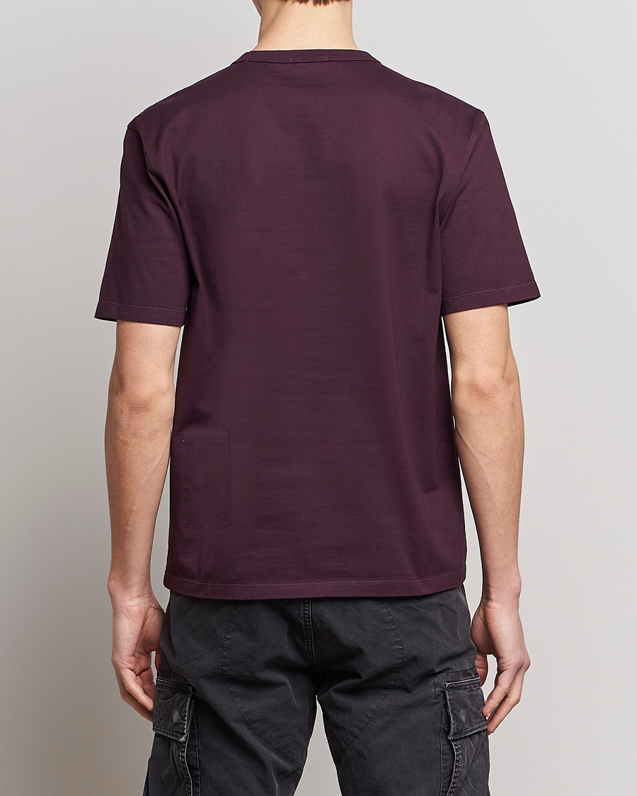 Hombres | Camisetas | Ten c | Garment Dyed Cotton Jersey T-Shirt Blackberry