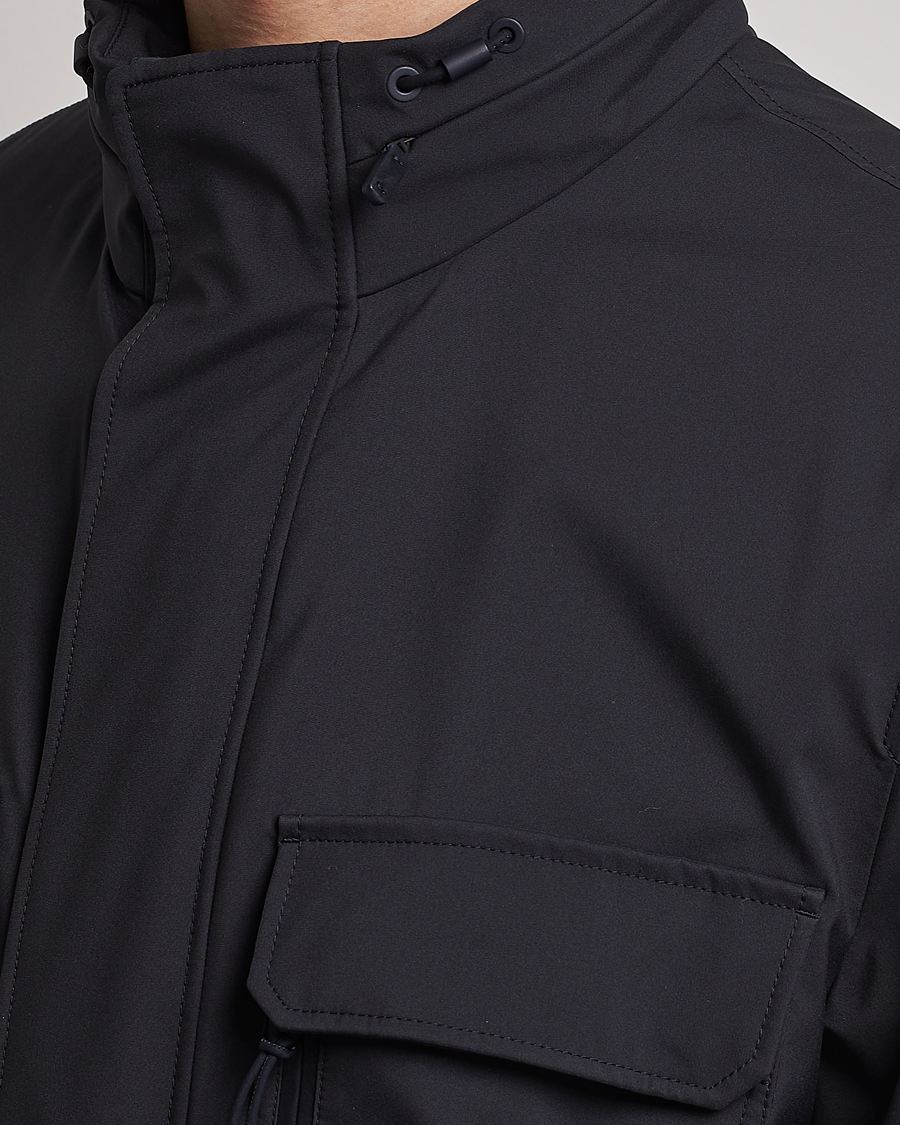 Hombres | Abrigos y chaquetas | Zegna | Water Repellent Nylon Field Jacket Navy