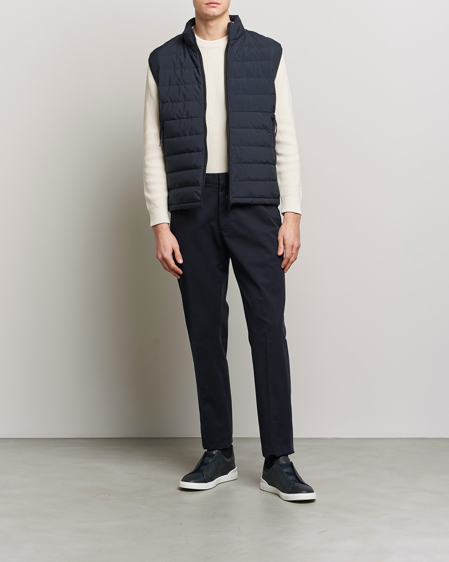 Hombres | Chalecos | Zegna | Stratos Padded Gilet Navy
