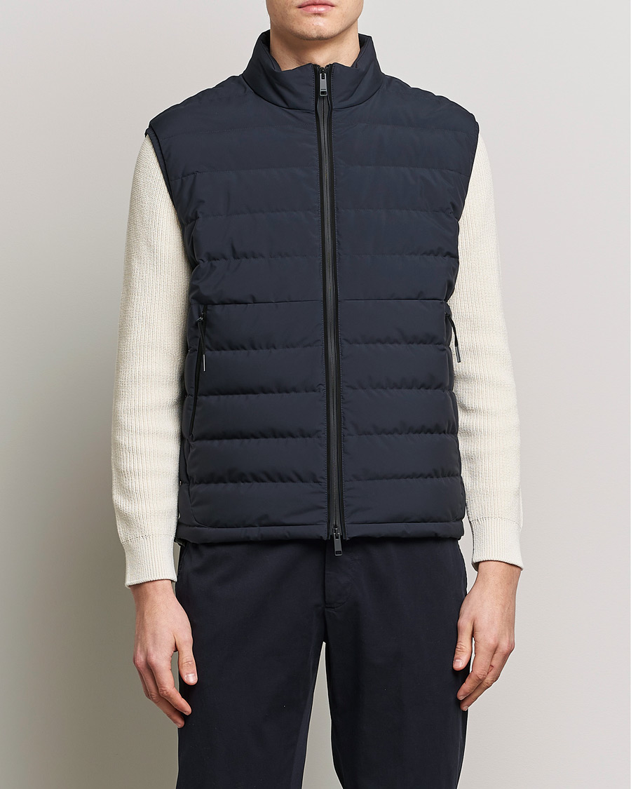 Hombres | Chalecos | Zegna | Stratos Padded Gilet Navy