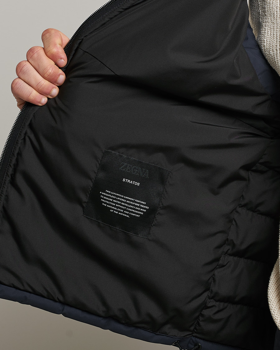 Hombres | Chalecos | Zegna | Stratos Padded Gilet Navy