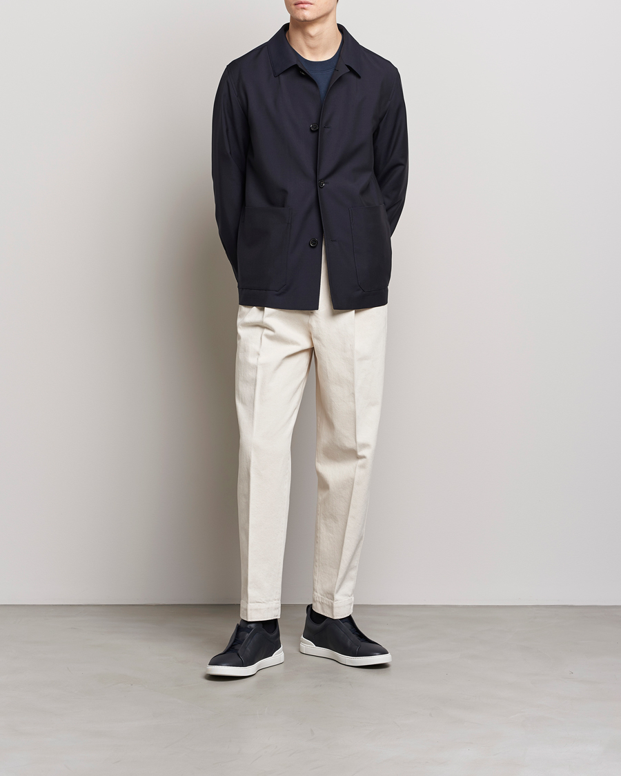 Hombres | Abrigos y chaquetas | Zegna | Wool/Mohair Chore Jacket Navy
