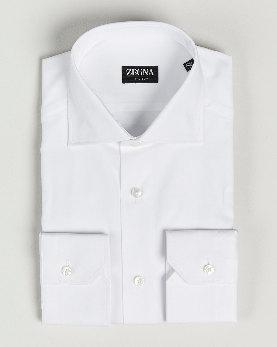 Hombres | Camisas | Zegna | Slim Fit Trofeo Dress Shirt White