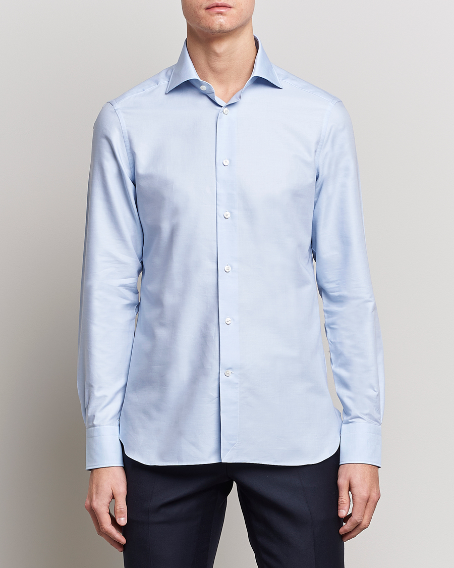 Hombres | Camisas | Zegna | Slim Fit Trofeo Dress Shirt Light Blue