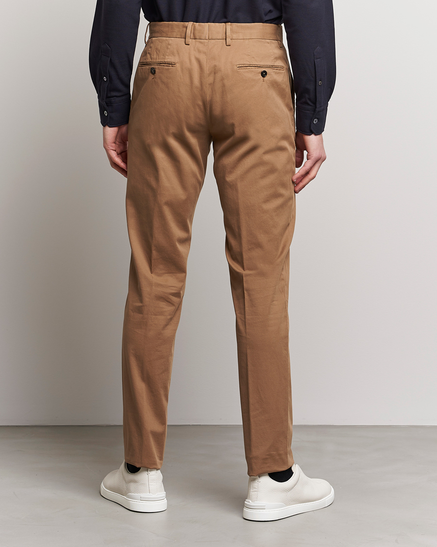 Hombres | Pantalones | Zegna | Slim Fit Premium Cotton Chinos Khaki
