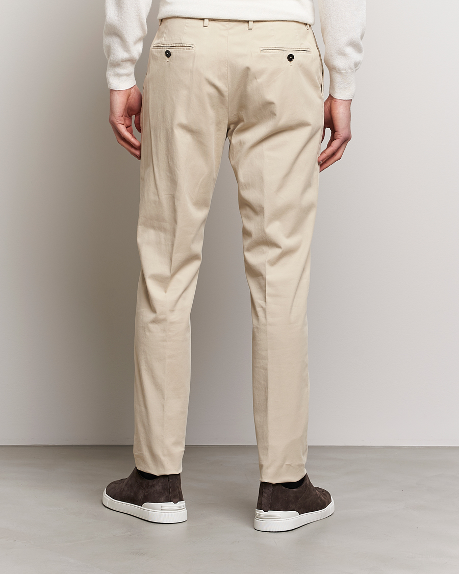 Hombres | Pantalones | Zegna | Slim Fit Premium Cotton Chinos Off White