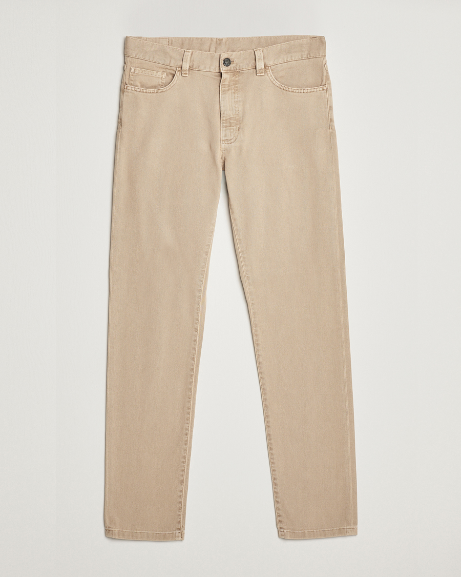 Hombres | Pantalones | Zegna | Slim Fit Dyed 5-Pocket Pants Brown