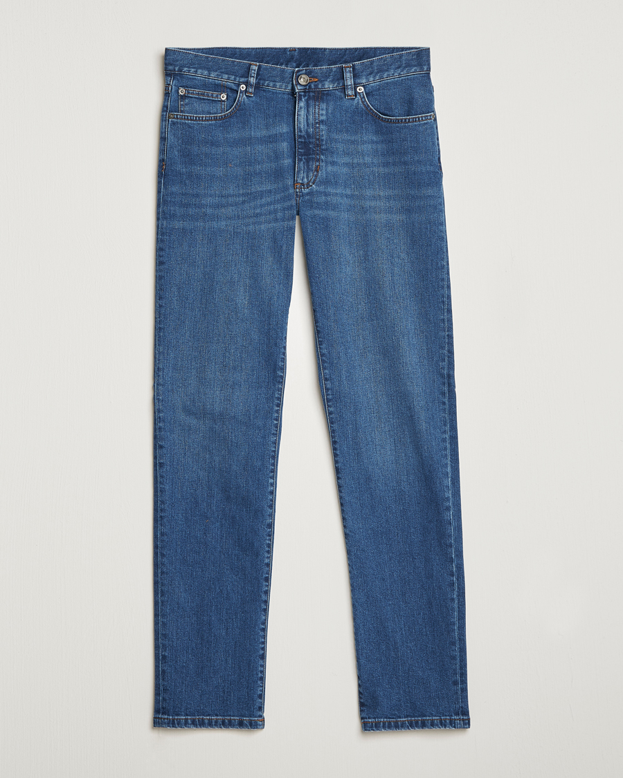Hombres | Vaqueros | Zegna | Slim Fit Stretch Denim Jeans Stone Wash